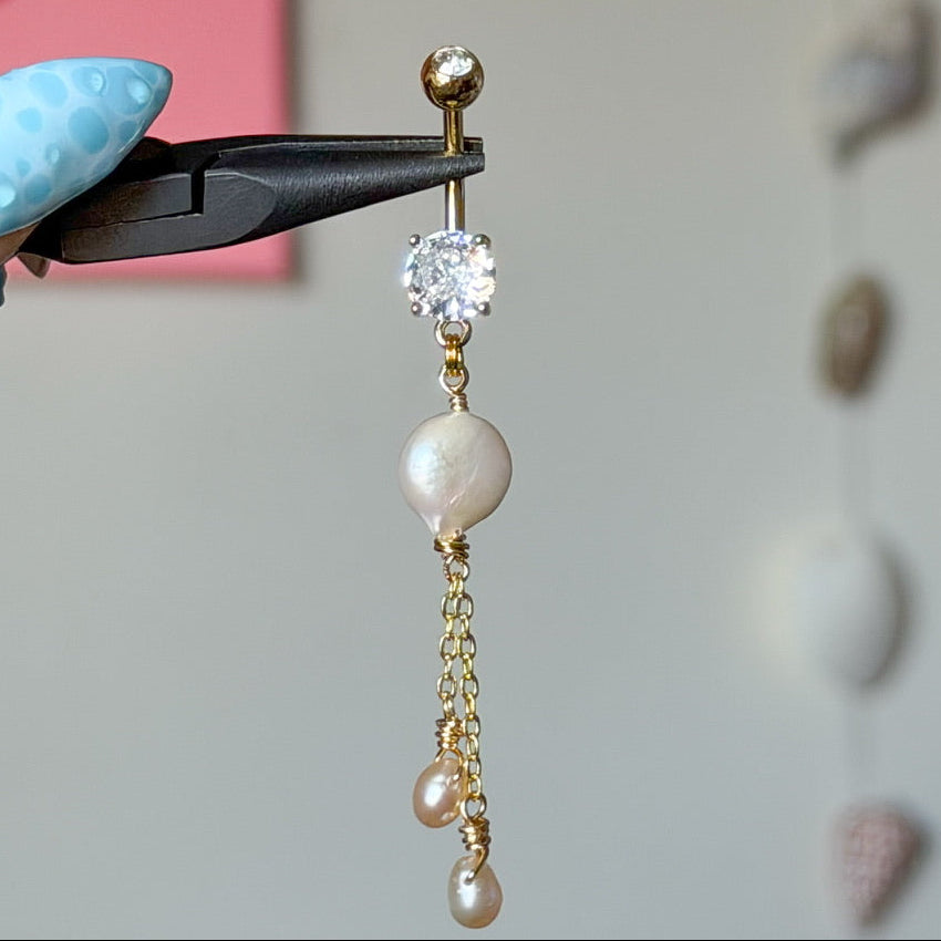 PINK SANDS BELLY RING