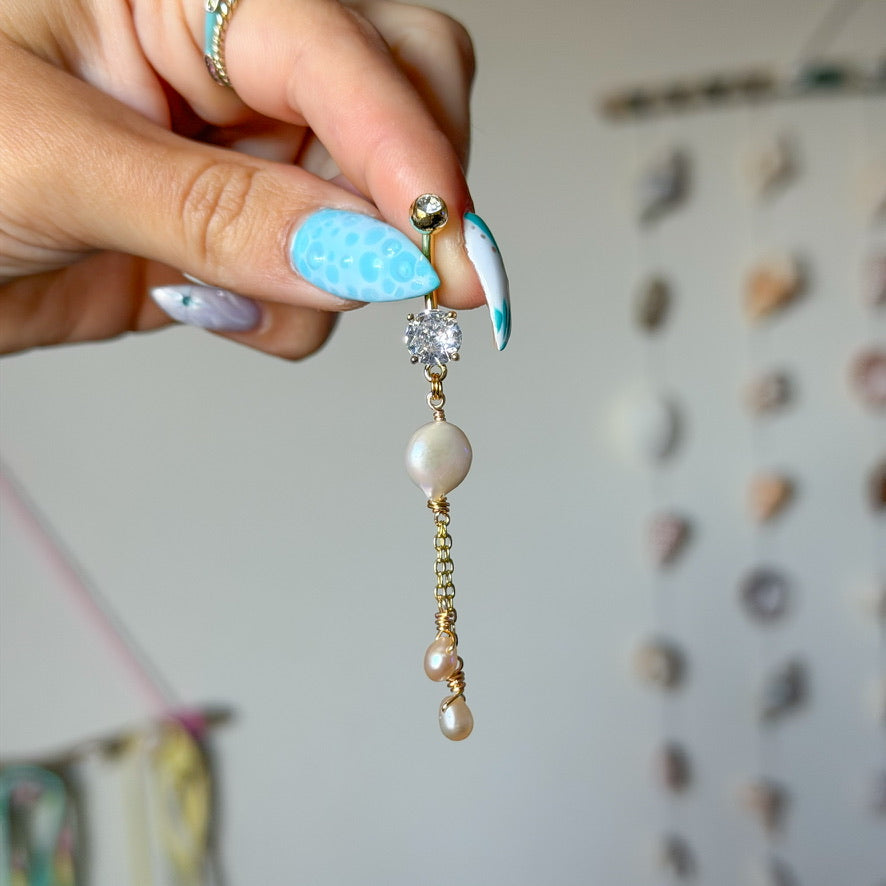 PINK SANDS BELLY RING