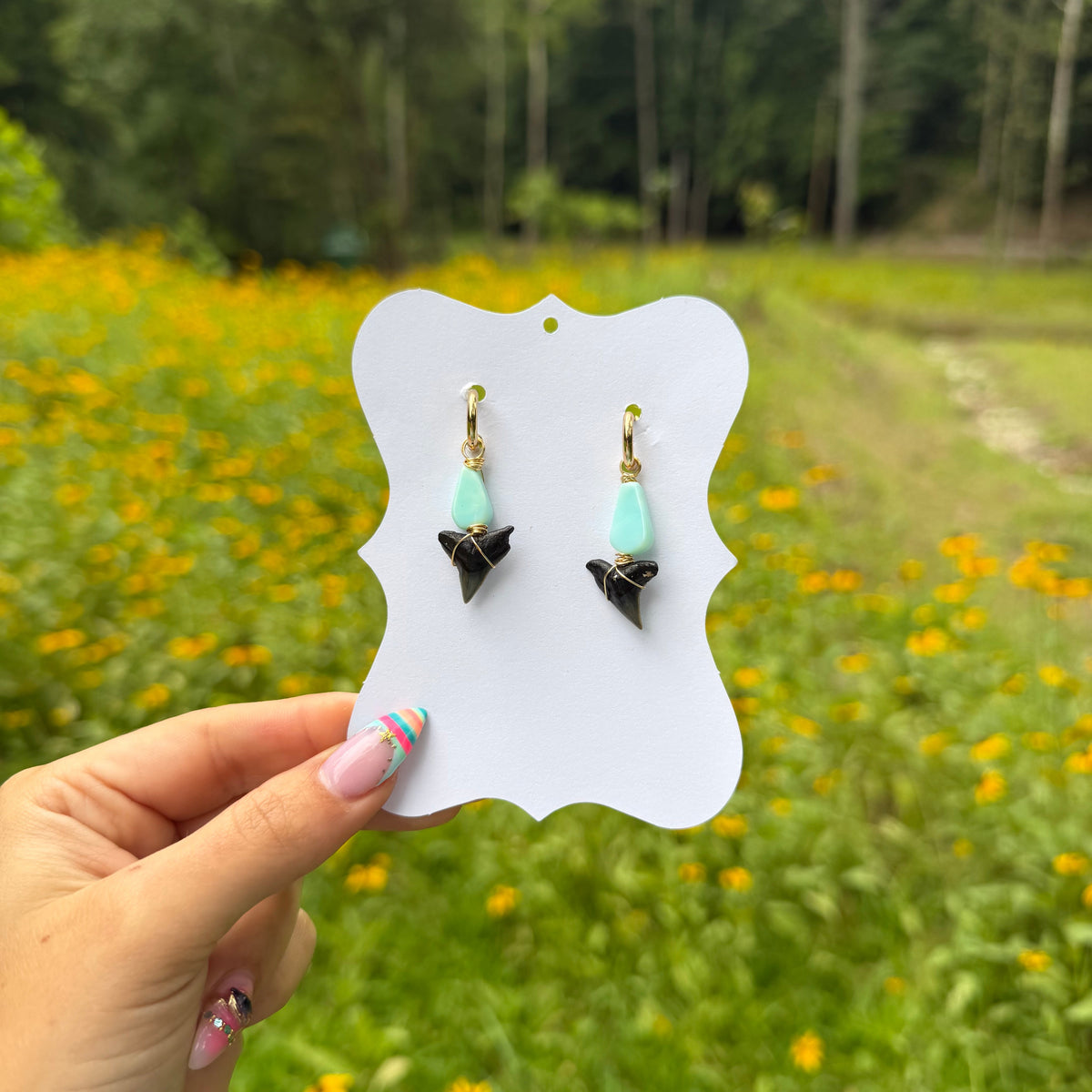 AZURE HUGGIE HOOPS