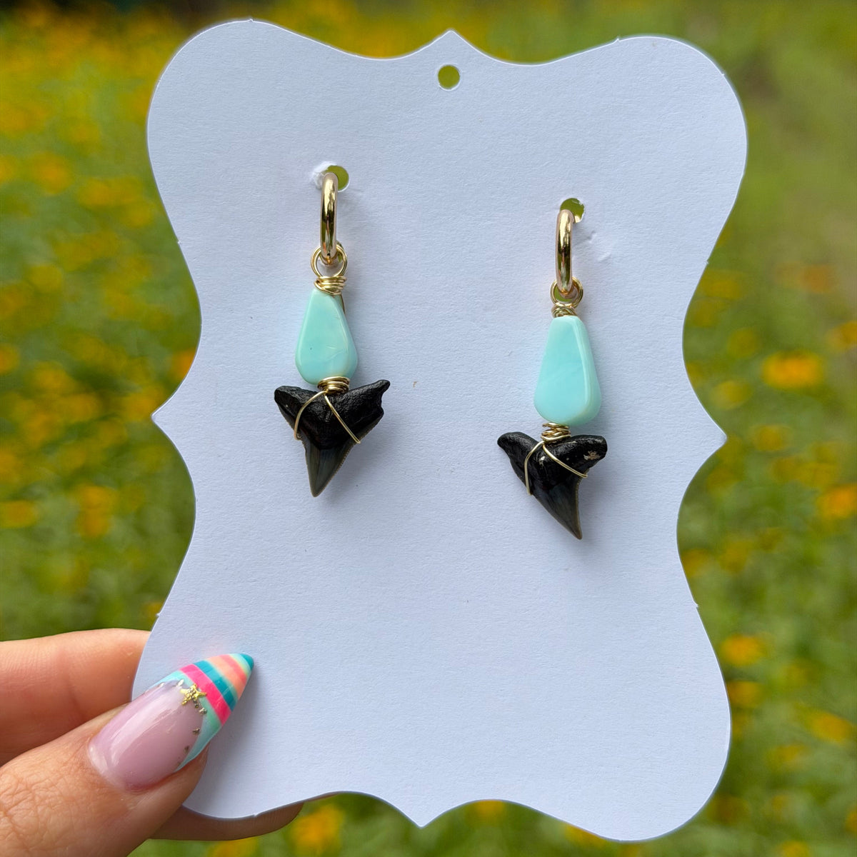 AZURE HUGGIE HOOPS