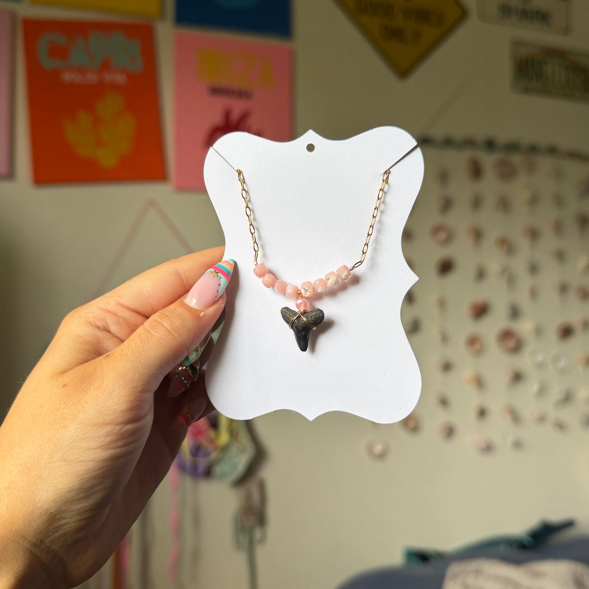 PINK PALMS NECKLACE