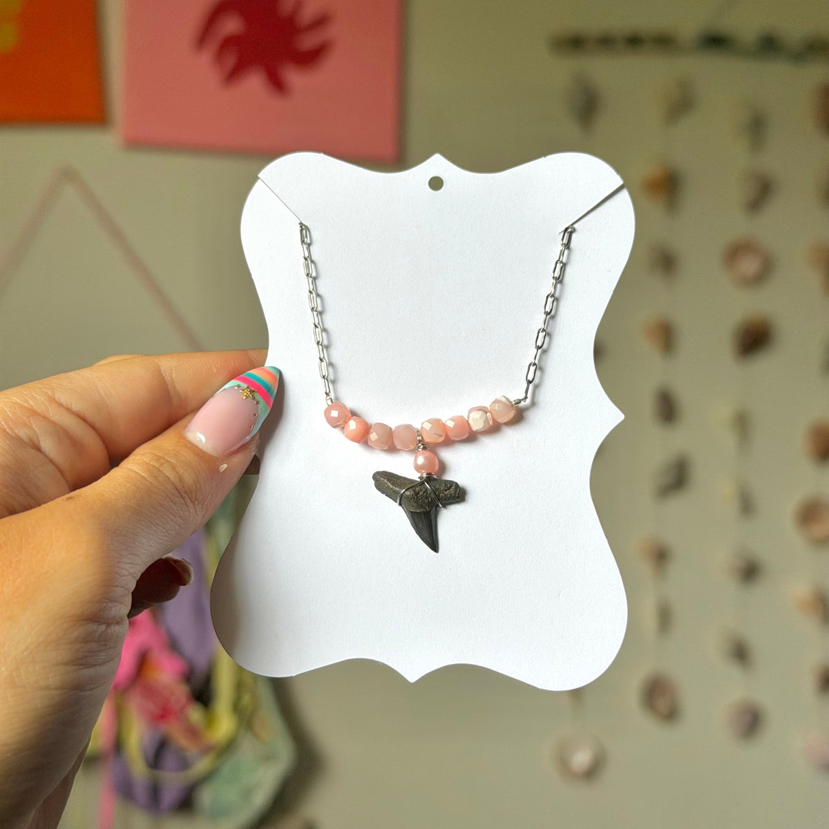 PINK PALMS NECKLACE