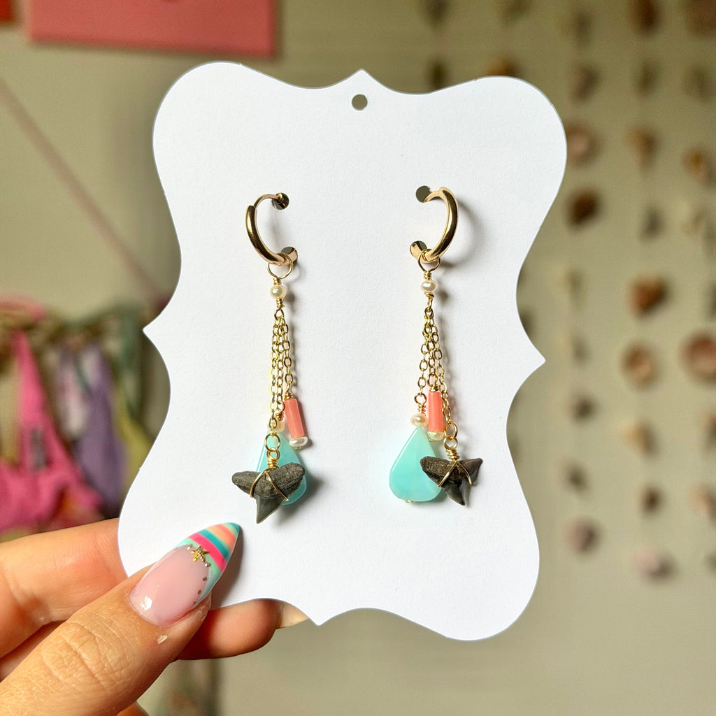 CORAL COVE DANGLE EARRINGS